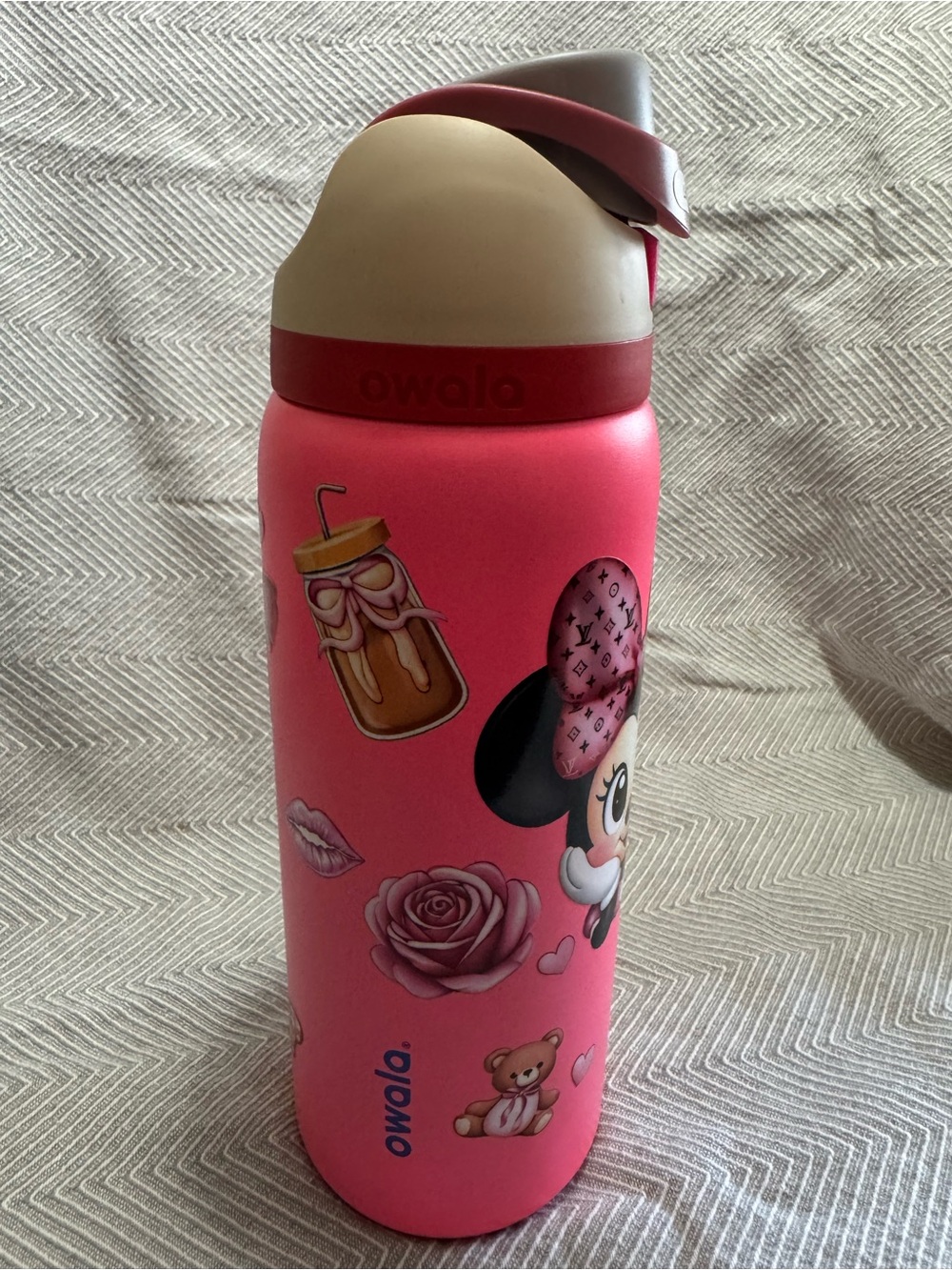 Owala Kids Pink Minnie Mouse Stainless Steel Water Bottle - Picture 6 of 8